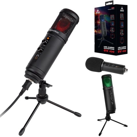 Mikrofon gamingowy / vlogerowy na USB Kruger&Matz Warrior GV-100