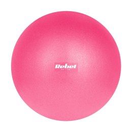 Mini piłka gimnastyczna do pilates rehabilitacyjna 25cm, kolor różowy, REBEL ACTIVE