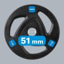 Obciążenie żeliwne olimpijskie gumowane 20kg, otwór 51mm , REBEL ACTIVE