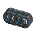 Obciążenie żeliwne olimpijskie gumowane zestaw 30kg ( 8x1.25kg + 4x2.5kg + 2x5kg ), otwór 51mm , REBEL ACTIVE