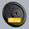 Obciążenie żeliwne zestaw 2x15kg, otwór 31mm, talerz klasyczny, REBEL ACTIVE