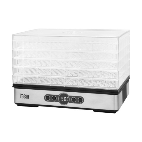 Suszarka do grzybów , warzyw , owoców , 400W , 5 sit, wyświetlacz, termoobieg, TEESA