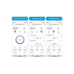 Termostat z gniazdem 230V, licznik energii, WiFi Tuya