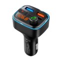 Transmiter samochodowy FM z funkcją bluetooth (2x USB + USB-C)