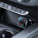Transmiter samochodowy FM z funkcją bluetooth (2x USB + USB-C)