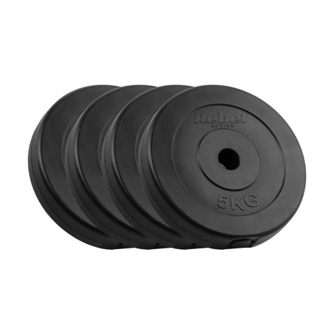 Obciążenie bitumiczne zestaw 4x5kg, otwór 31mm, talerz klasyczny, REBEL ACTIVE