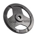 Obciążenie żeliwne zestaw 2x10kg, otwór 31mm, talerz z uchwytami, REBEL ACTIVE