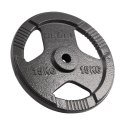Obciążenie żeliwne zestaw 2x15kg, otwór 31mm, talerz z uchwytami, REBEL ACTIVE
