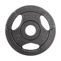 Obciążenie żeliwne zestaw 4x1.25kg, otwór 31mm, talerz z uchwytami, REBEL ACTIVE