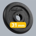 Obciążenie żeliwne zestaw 4x2.5kg, otwór 31mm, talerz klasyczny, REBEL ACTIVE