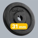 Obciążenie żeliwne zestaw 4x5kg, otwór 31mm, talerz klasyczny, REBEL ACTIVE