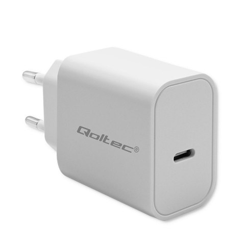 Qoltec Ładowarka Super Quick PD | 20W | 5-12V | 1.67-3A | USB typ C | Biała
