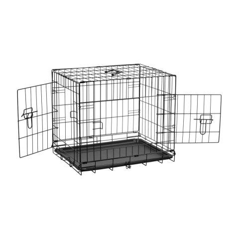Metalowa klatka dla psa, kojec, rozmiar M 61x46x51 cm , REBEL ANIMALS