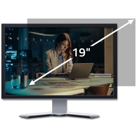 Qoltec Filtr prywatyzujący RODO 19" | 5:4