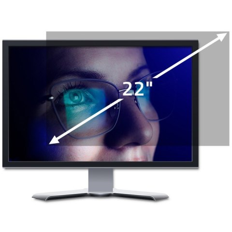 Qoltec Filtr prywatyzujący RODO 22" | 16:10
