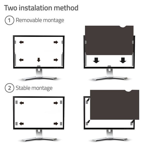 Qoltec Filtr prywatyzujący RODO 23.6" | 16:9