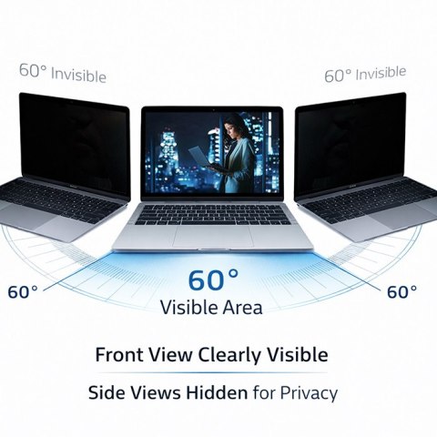 Qoltec Filtr prywatyzujący RODO do MacBook Pro Touch Bar 15.5" (2016-2018)