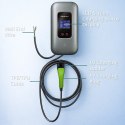 Qoltec Stacja ładowania EV Typ2 do samochodu elektrycznego i hybryd | 3 fazy | 22kW | 32A | Wi-fi | LCD | RFID | Smart life | T