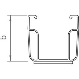 Mostek krótki C47 z EPDM 200 mm, moduły w poziomie