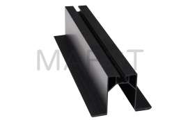 Mostek pochyły na blachodachówkę 63x330mm czarny