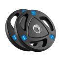 Obciążenie żeliwne olimpijskie gumowane zestaw 2x10kg, otwór 51mm , REBEL ACTIVE