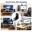 Qoltec Adapter HDMI A męski | HDMI A żeński | kątowy | obrotowy