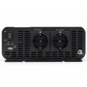 Qoltec Przetwornica napięcia MS Wave | 12V na 230V | 1500/3000W | USB | Kompatybilna z LiFePO4 GEL AGM