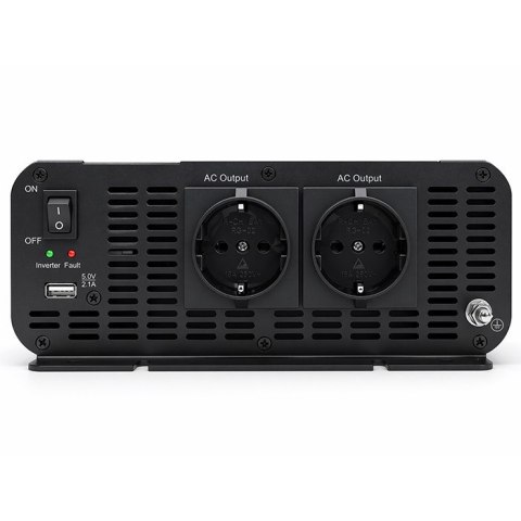 Qoltec Przetwornica napięcia MS Wave | 12V na 230V | 1500/3000W | USB | Kompatybilna z LiFePO4 GEL AGM
