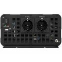 Qoltec Przetwornica napięcia MS Wave | 12V na 230V | 3000/6000W | USB | Kompatybilna z LiFePO4 GEL AGM