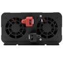 Qoltec Przetwornica napięcia MS Wave | 12V na 230V | 3000/6000W | USB | Kompatybilna z LiFePO4 GEL AGM