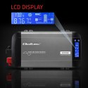 Qoltec Przetwornica napięcia Pure Sine Wave | 12V na 230V | 1000/2000W | LCD | USB | USB-C | Kompatybilna z LiFePO4 GEL AGM