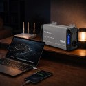 Qoltec Przetwornica napięcia Pure Sine Wave | 12V na 230V | 1000/2000W | LCD | USB | USB-C | Kompatybilna z LiFePO4 GEL AGM