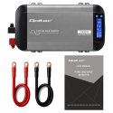 Qoltec Przetwornica napięcia Pure Sine Wave | 12V na 230V | 1000/2000W | LCD | USB | USB-C | Kompatybilna z LiFePO4 GEL AGM