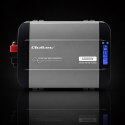 Qoltec Przetwornica napięcia Pure Sine Wave | 12V na 230V | 2000/4000W | LCD | USB | USB-C | Kompatybilna z LiFePO4 GEL AGM