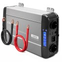 Qoltec Przetwornica napięcia Pure Sine Wave z UPS | 12V na 230V | 2000/4000W | LCD | USB | USB-C | Kompatybilna z LiFePO4 GEL AG