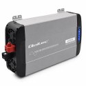 Qoltec Przetwornica napięcia Pure Sine Wave z UPS | 12V na 230V | 2000/4000W | LCD | USB | USB-C | Kompatybilna z LiFePO4 GEL AG