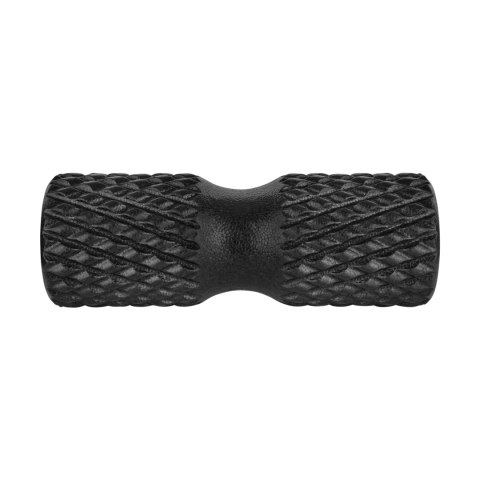 Wałek do masażu z wypustkami, roller 15x42cm, kolor czarny, materiał EPP, REBEL ACTIVE
