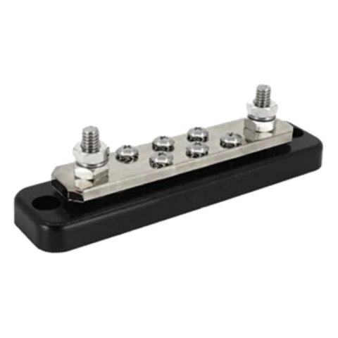 Busbar 250A 2P, 6 śrub + osłona, DC M8 | Victron