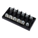Six-way fuse holder for Mega-fuse with busbar (250A)
