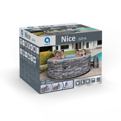 Spa ogrodowe, basen pompowany, hydromasaż AVENLI NICE 6 osobowe 204x70 cegła