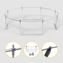 Trampolina Rebel Active PRO 10ft/305 cm, siatka, drabinka