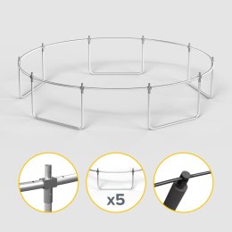 Trampolina Rebel Active PRO 12ft/366 cm, siatka, drabinka