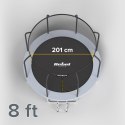 Trampolina Rebel Active PRO 8ft/244 cm, siatka, drabinka