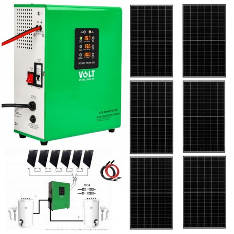 Zestaw solarny do grzania wody Green Boost 3000/2670W 6xPanel 445W