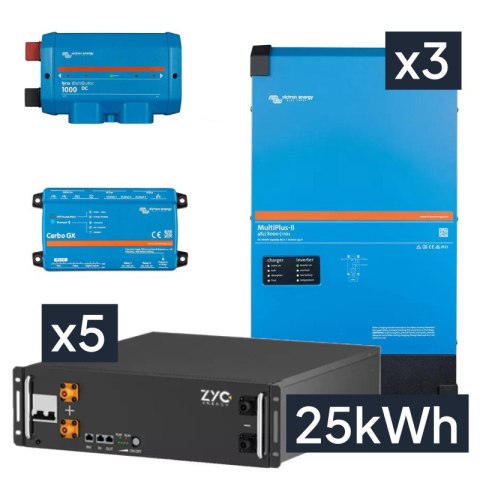 Trójfazowy magazyn energii 24kVA/25kWh