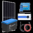 Zestaw PV 455W, akumulator LiFePO4 100Ah, regulator MPPT i przetwornica