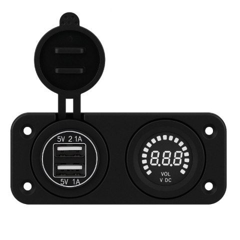 Ładowarka USB Solvian Dual Port 3.1A LED