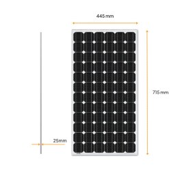 Panel słoneczny 55W Monokrystaliczny
