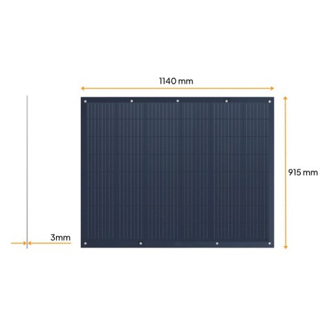 Panel słoneczny Elastyczny EPEVER 200W - z tylnym wyjściem (rear exit)