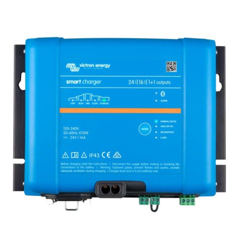 Smart IP43 Charger 24/16 (1+1) 120/240V